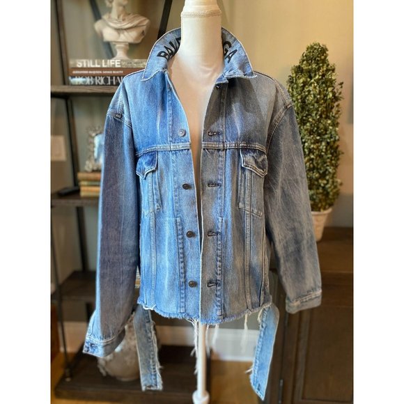 (Sold) Balenciaga Cut Waistband Jacket US 10/FR42 - Picture 10 of 16